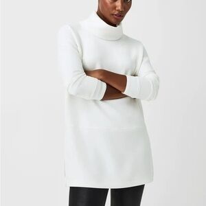 NWT SPANX Air Essentials White Turtleneck Top